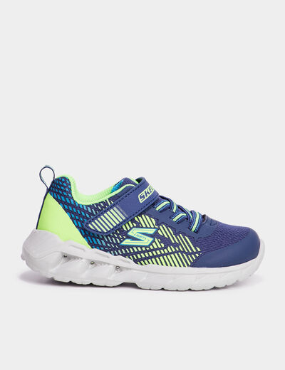 Baskets running lumineuses Skechers bleu garçon