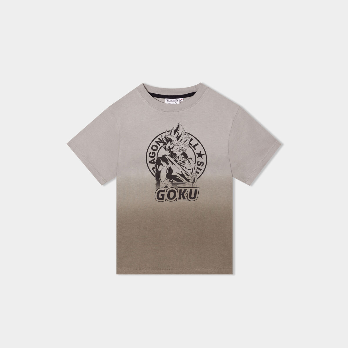 T-shirt coton Dragon Ball Super vert kaki garçon
