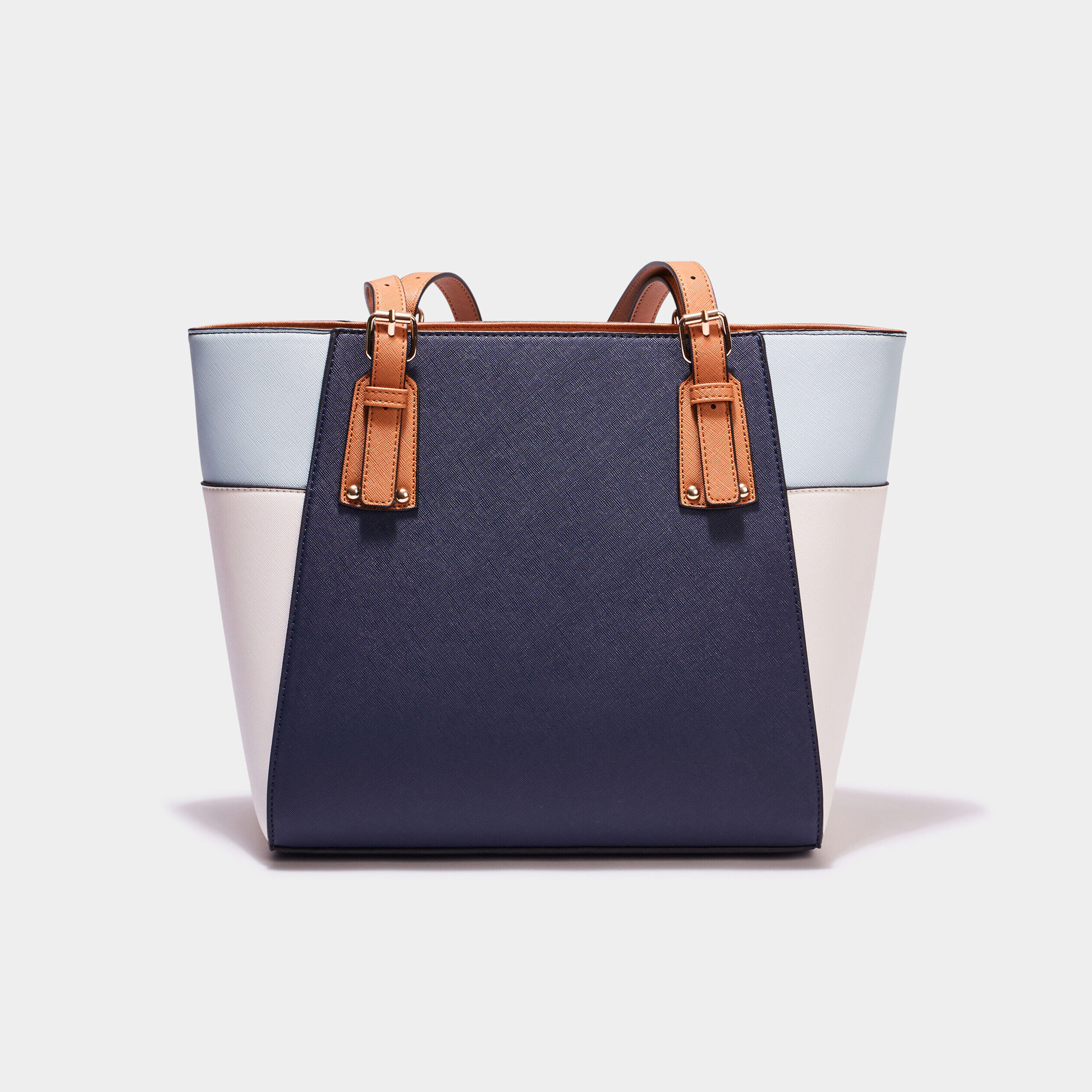 Sac cabas porté-épaule bleu marine femme LH