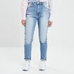 Jeans mom taille haute denim double stone femme