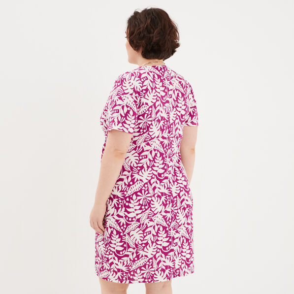robe portefeuille manches courtes violet femmegt Robe portefeuille manches courtes violet femme grande taille