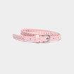 Ceinture perforée à clous rose clair bébé fille