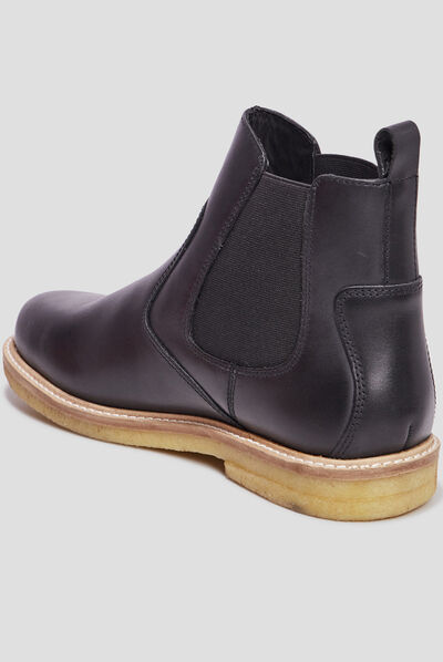Bottines chelsea en cuir KickHorse noir homme