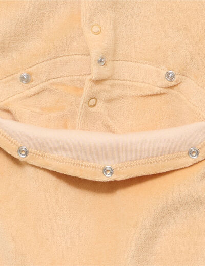 Dors-bien manches longues boutonn&eacute; camel b&eacute;b&eacute;