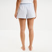 Short de pyjama coton blanc femme