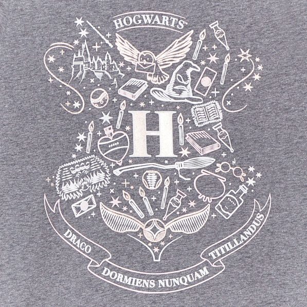 chemise de nuit coton harry potter gris fonce fille Chemise de nuit coton Harry Potter gris foncé fille