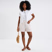 Gilet matelassé sans manches blanc femme