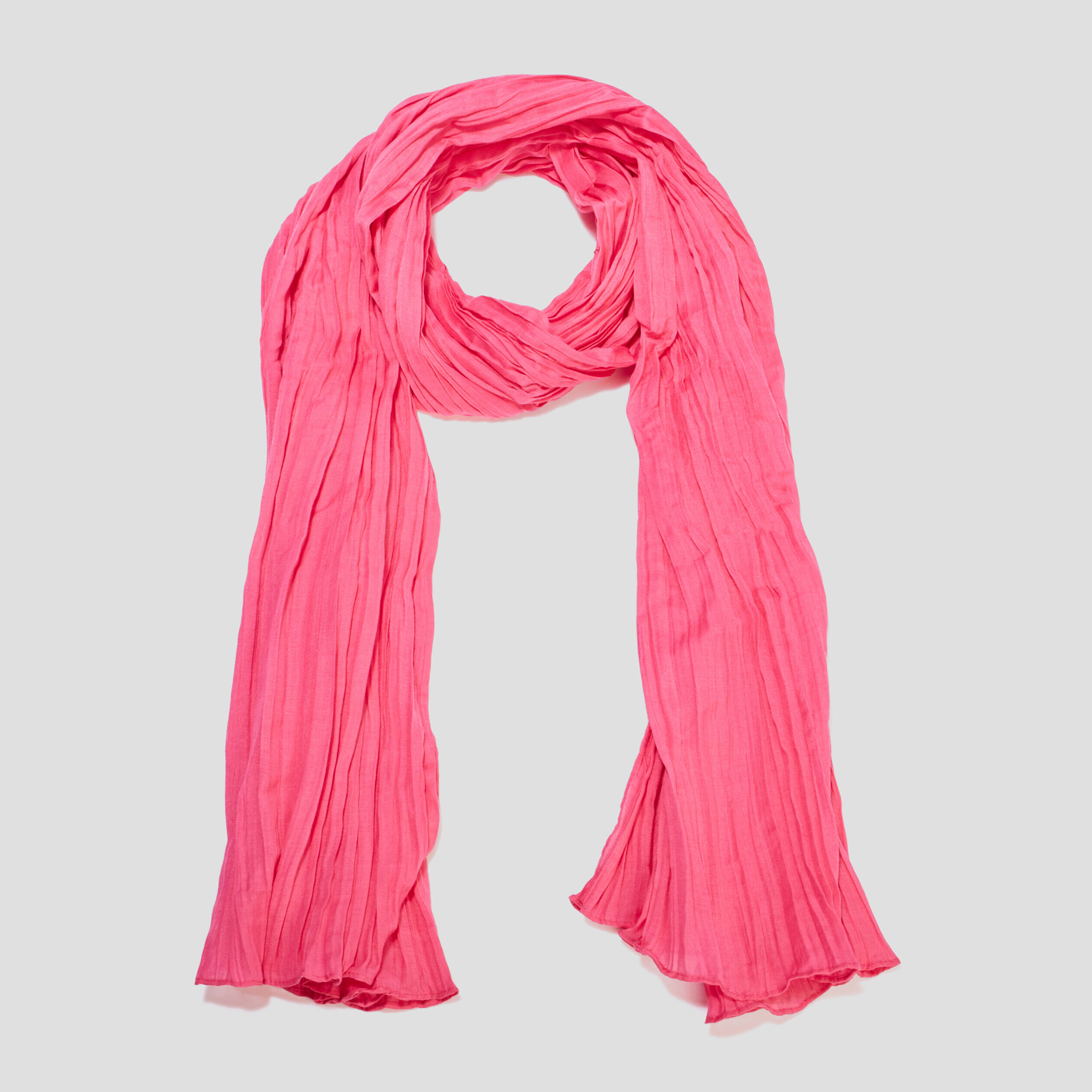Foulard rose fushia femme LH