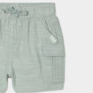 Short poches battle coton vert pastel bébé garçon