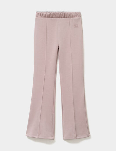 Pantalon de jogging bootcut stretch marron clair fille