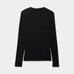 T-shirt cintr&eacute; col montant lyocell noir femme