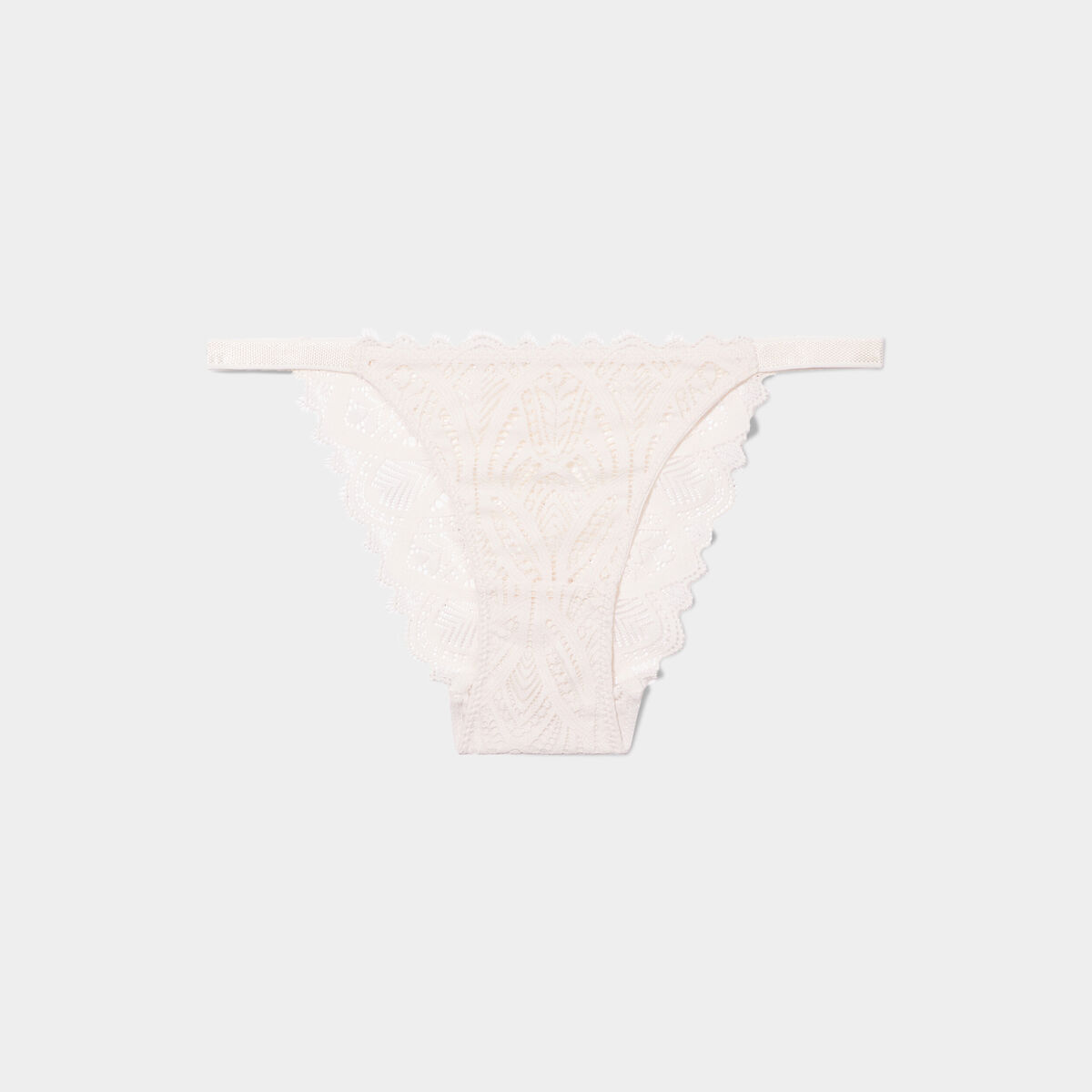 Culotte en dentelle ivoire femme