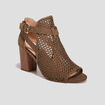 Sandales à talons vert kaki femme