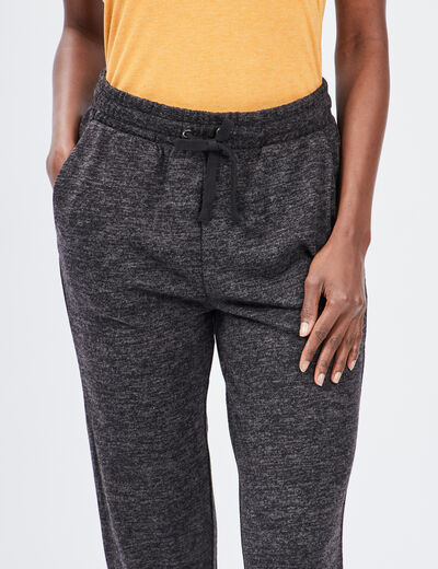 Pantalon jogging 7/8ème gris foncé femme