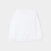 Sweat doux manches longues blanc fille