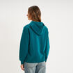 Sweat zipp&eacute; &agrave; capuche vert fonc&eacute; femme
