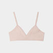 Brassière triangle coton rose poudrée fille