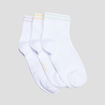 Lot 3 paires socquettes blanc femme