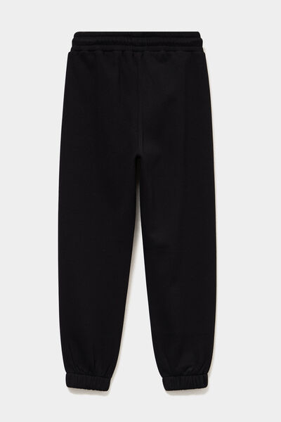 Pantalon de jogging confort doubl&eacute; noir gar&ccedil;on