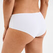 Shorty microfibre sans coutures blanc femme