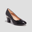 Escarpins à talons vernis noir femme