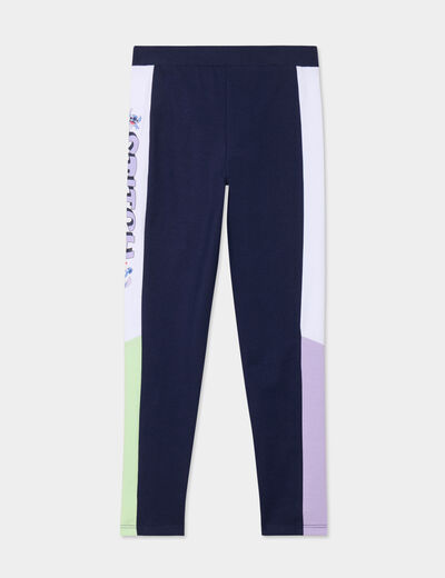 Legging taille élastiquée coton Stitch multicolore fille