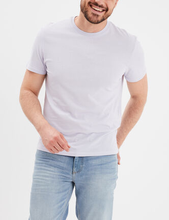 T-shirt en coton manches courtes parme homme