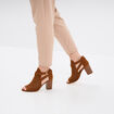 Sandales &agrave; talons marron femme