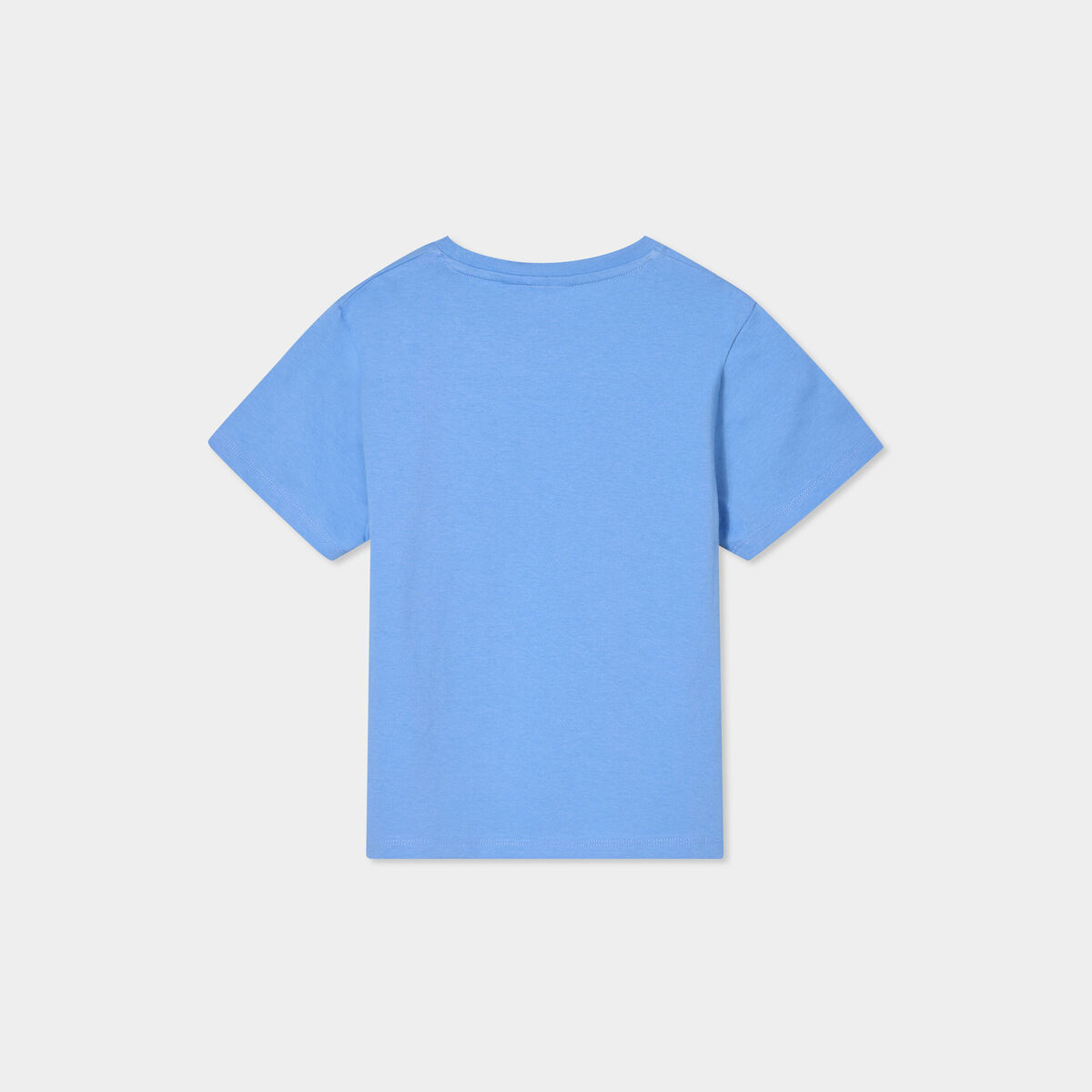 T-shirt manches courtes coton Stitch bleu fille