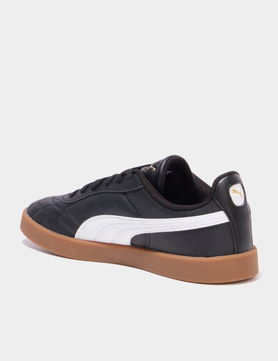 Tennis basses &agrave; lacets Puma Indoor noir gar&ccedil;on