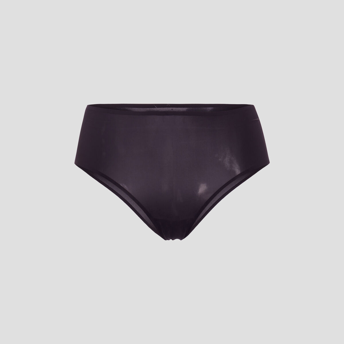 Culotte couture invisible taille haute noir femme