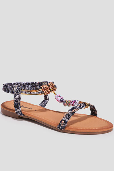 Sandales Mosquitos multicolore femme