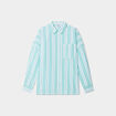 Chemise oversize manches longues Creeks vert menthe femme