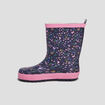 Bottes de pluie imprimé fleuri bleu marine fille