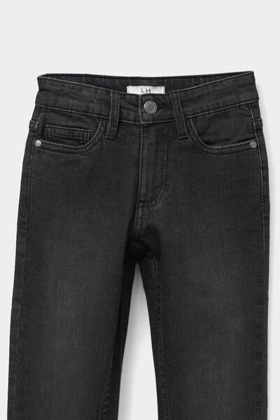 Jeans slim 5 poches denim noir gar&ccedil;on