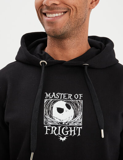 Sweat hoodie Étrange Noël monsieur Jack noir homme