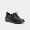 Derbies compensées en cuir Confortissimo noir femme