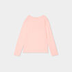 Ensemble pyjama pantalon t-shirt coton orange fluo fille