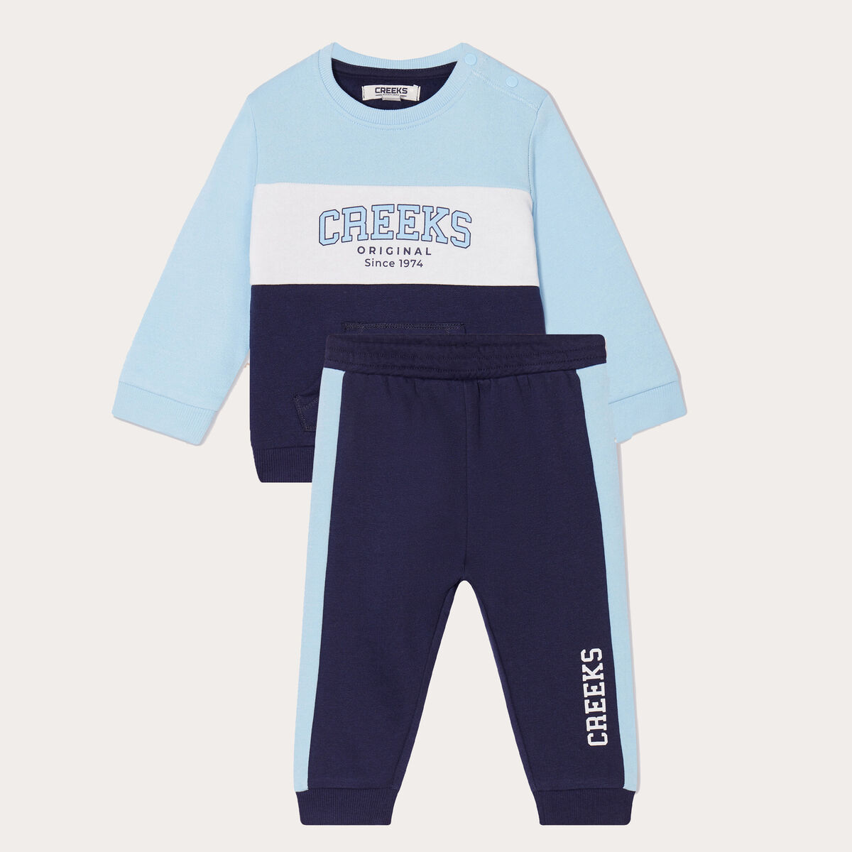 Ensemble de jogging 2 pièces Creeks bleu marine bébé garçon