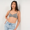 Soutien-gorge triangle padd&eacute; vert clair femme