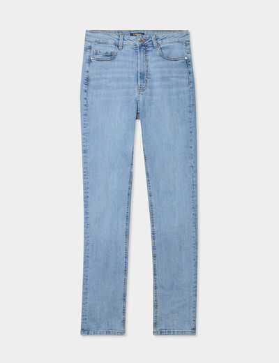 Jeans slim taille haute denim double stone femme