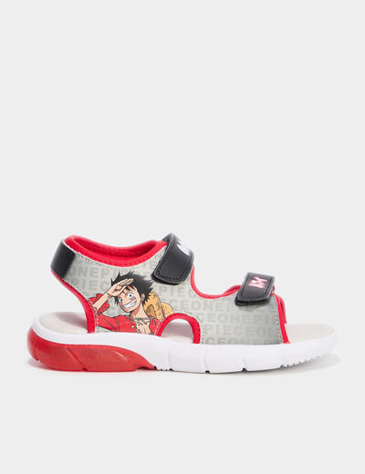 Sandales lumineuses One Piece Luffy multicolore garçon