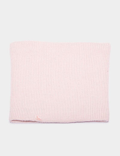 Snood fourré Creeks rose clair fille