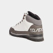 Bottines montantes semelles crant&eacute;es blanc homme