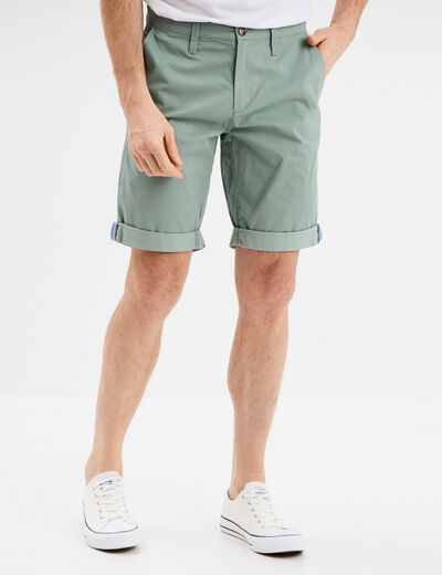 Bermuda chino droit Creeks vert homme
