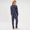 Coffret pyjama effet polaire Stitch bleu marine femme