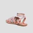 Sandales en cuir Creeks rose fille