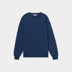 Sweat col rond manches longues bleu marine femme