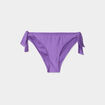 Bas de maillot de bain d&eacute;tails noeuds violet femme