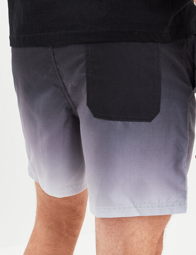 Short de bain &agrave; coulisse noir homme
